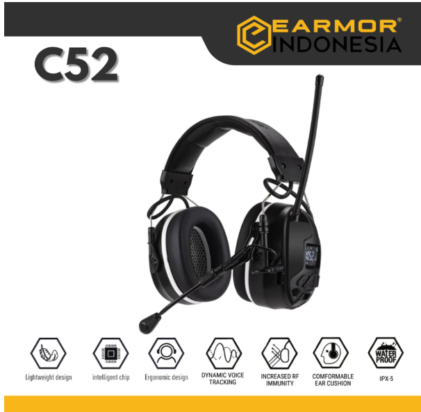 Earmor Hearing Protection Earmuffs C52