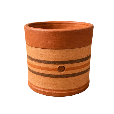 Pot Gerabah Silinder Polka 03 1