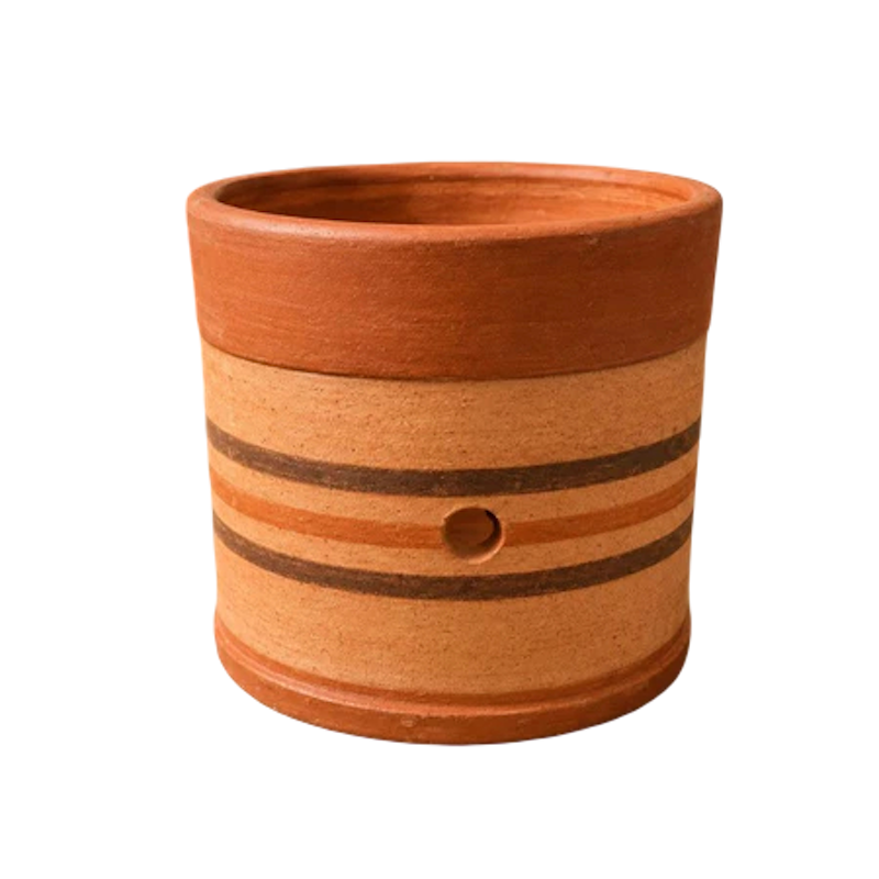 Pot Gerabah Silinder Polka 03 1