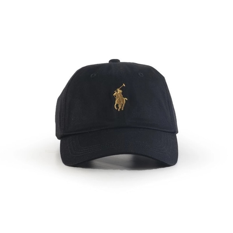 Polo Cap Little Pony Black Gold 1