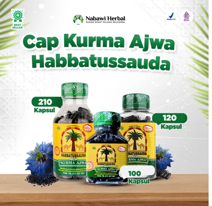 Vicomas Internasional Indonesia Habbatussauda Cap Kurma Ajwa
