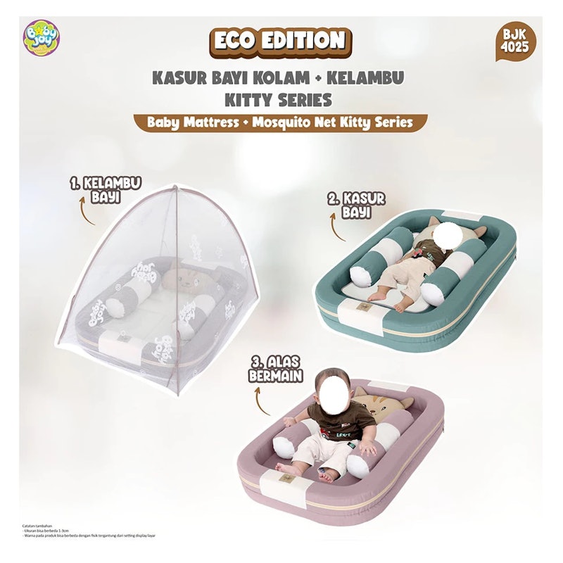 Baby Joy Kasur Bayi Kolam + Kelambu Kitty Series 4