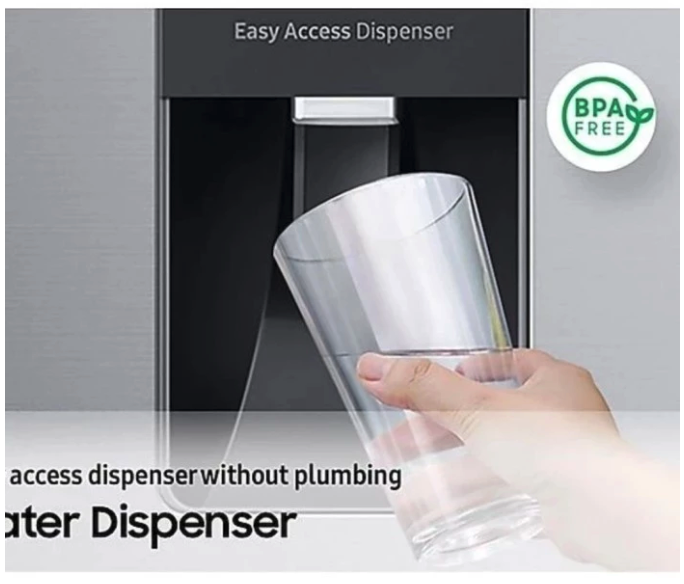 Samsung Electronics Samsung 511L Refrigerator FDR Water Dispenser Gentle Black Matt RF48A4010B4/SE