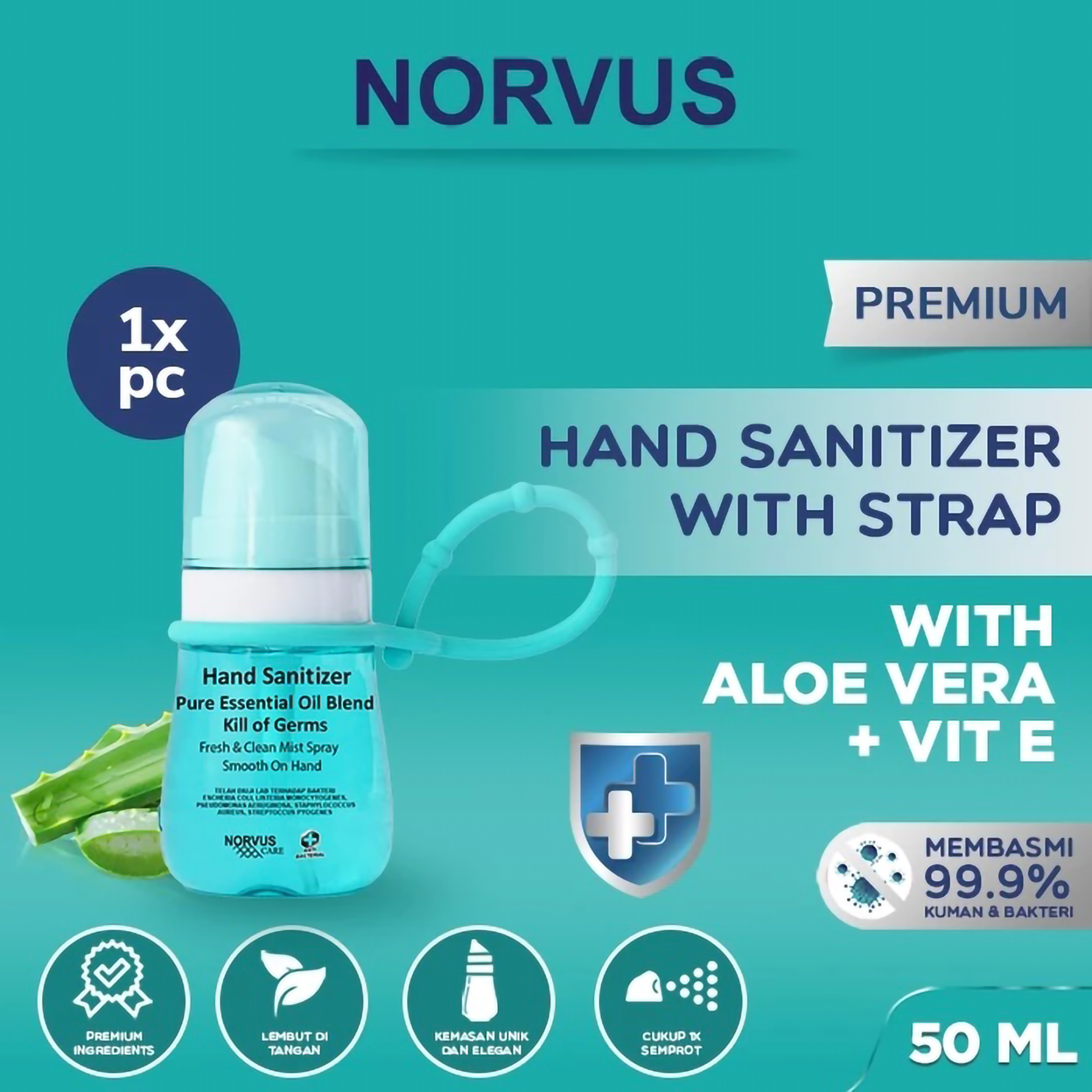 Norvus Indonesia Norvus Hand Sanitizer with Strap 