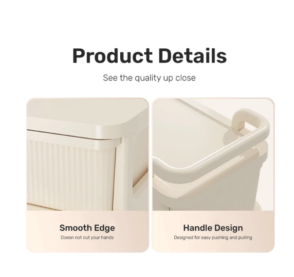 Sakumini Rolling Drawer Storage Box 5 Tingkat 4
