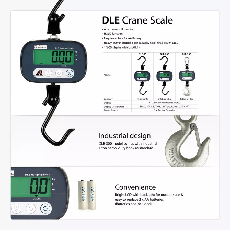 Altraman DLE Crane Scale 300 kg