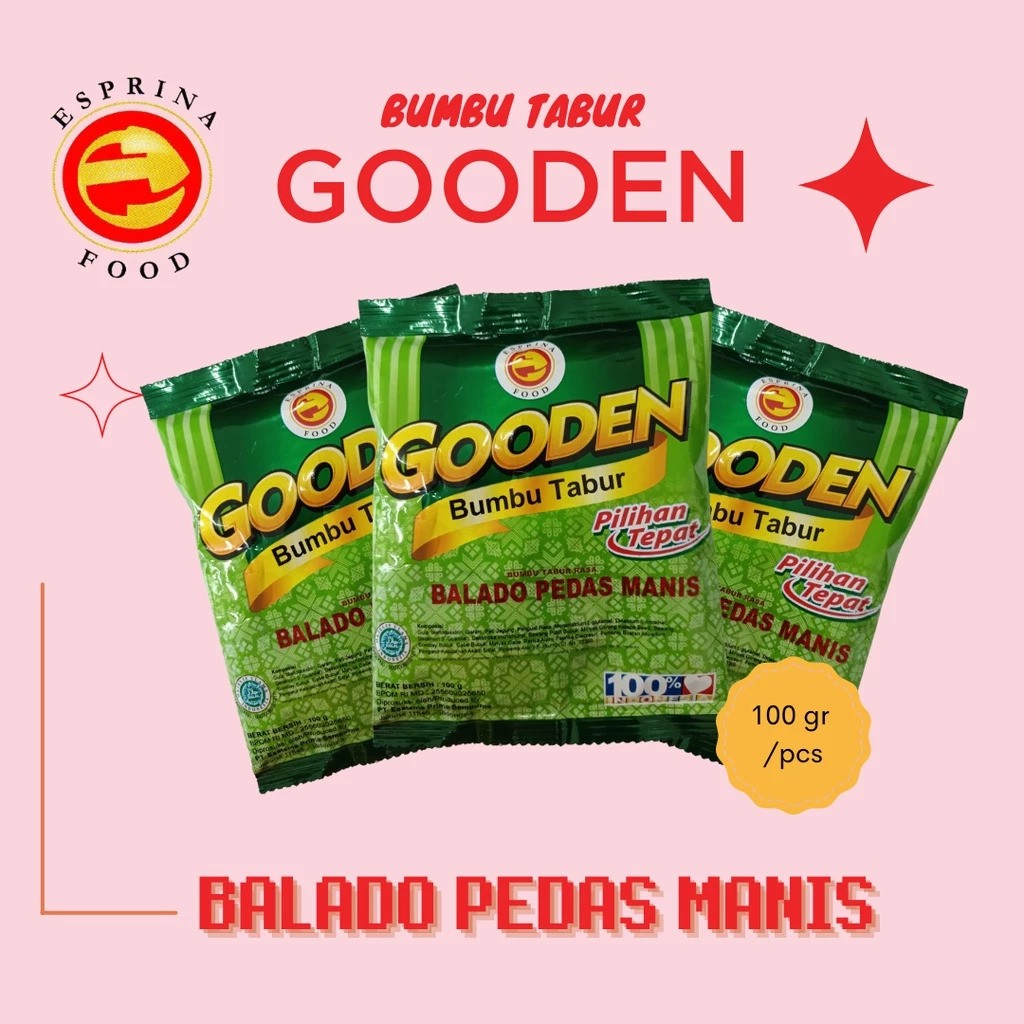 Esatama Prima Sempurna Gooden Bumbu Tabur Balado Pedas Manis