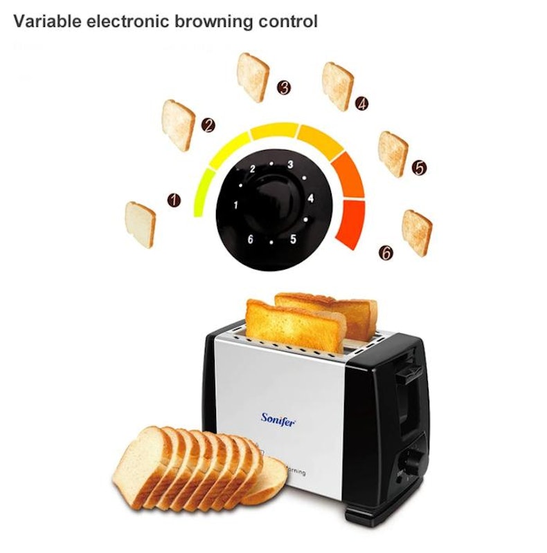 Sonifer Toaster Pop Up Otomatis 2 Slice 3