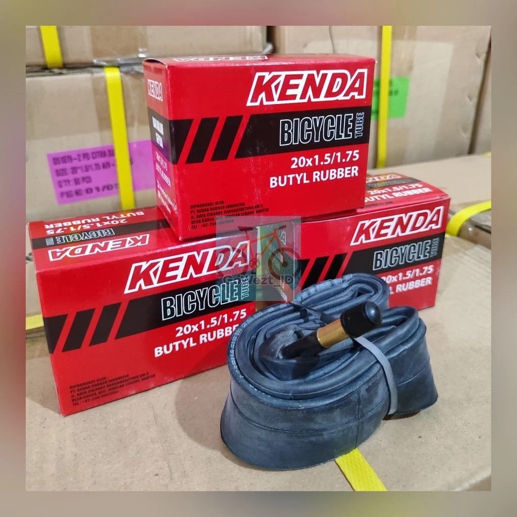 Kenda Rubber Industrial Kenda Bicylce Tube 20 x 1.50 1.75 Butyl Rubber FV48