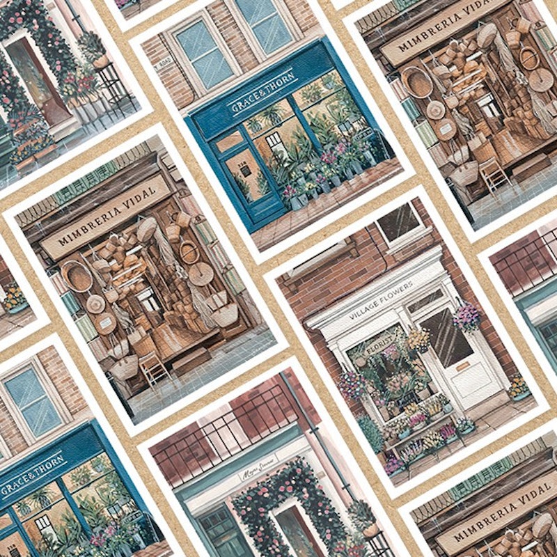Shop Front Series Postcard 1