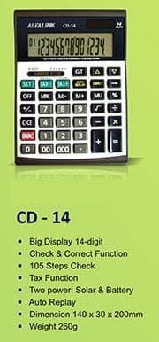 Freshindo Marketama Alfalink Check & Correct Calculator CD-14