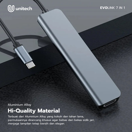 Unitech Evolink USB Hub Converter 7 in 1