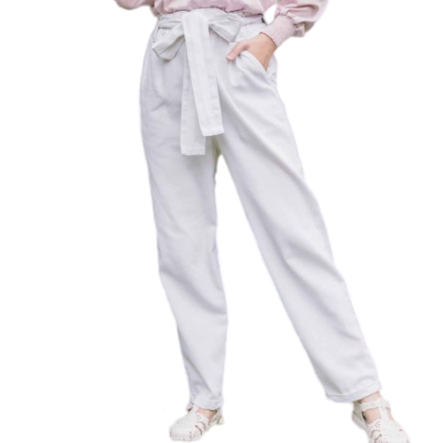 Cleora Broken White Jeans Pants 1