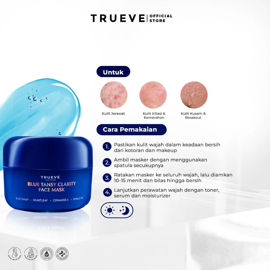 Natura Deca Kosmetika TRUEVE Blue Tansy Clarity Face Mask 