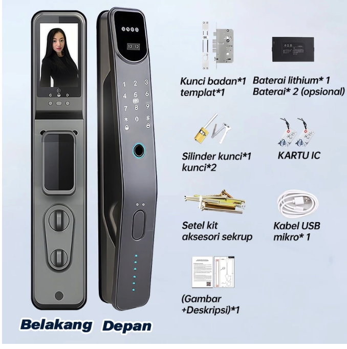 GreaME Automatic 3D Face Recognition Lock A-D1-SL