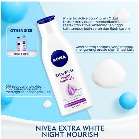 NIVEA Extra White Night Nourish Body Lotion 2