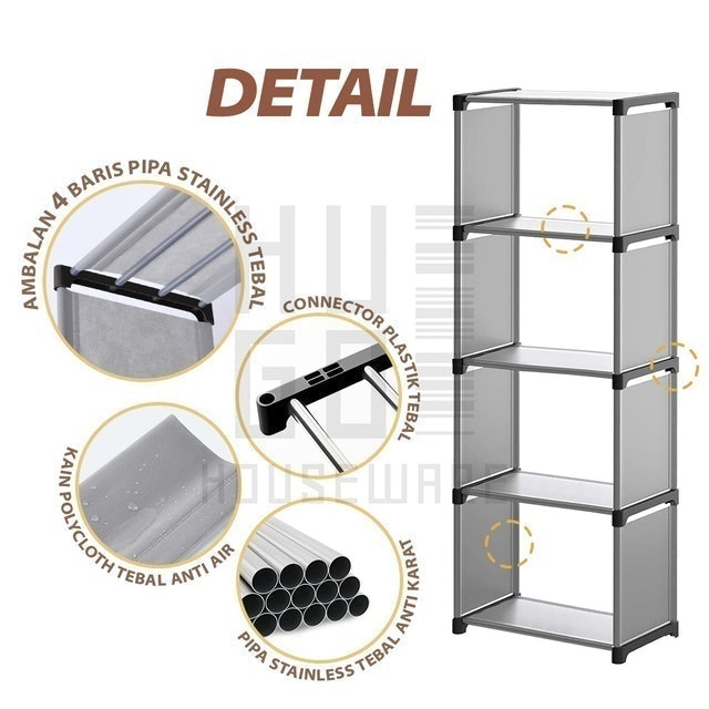 HUGO Houseware  Rak Buku Serbaguna