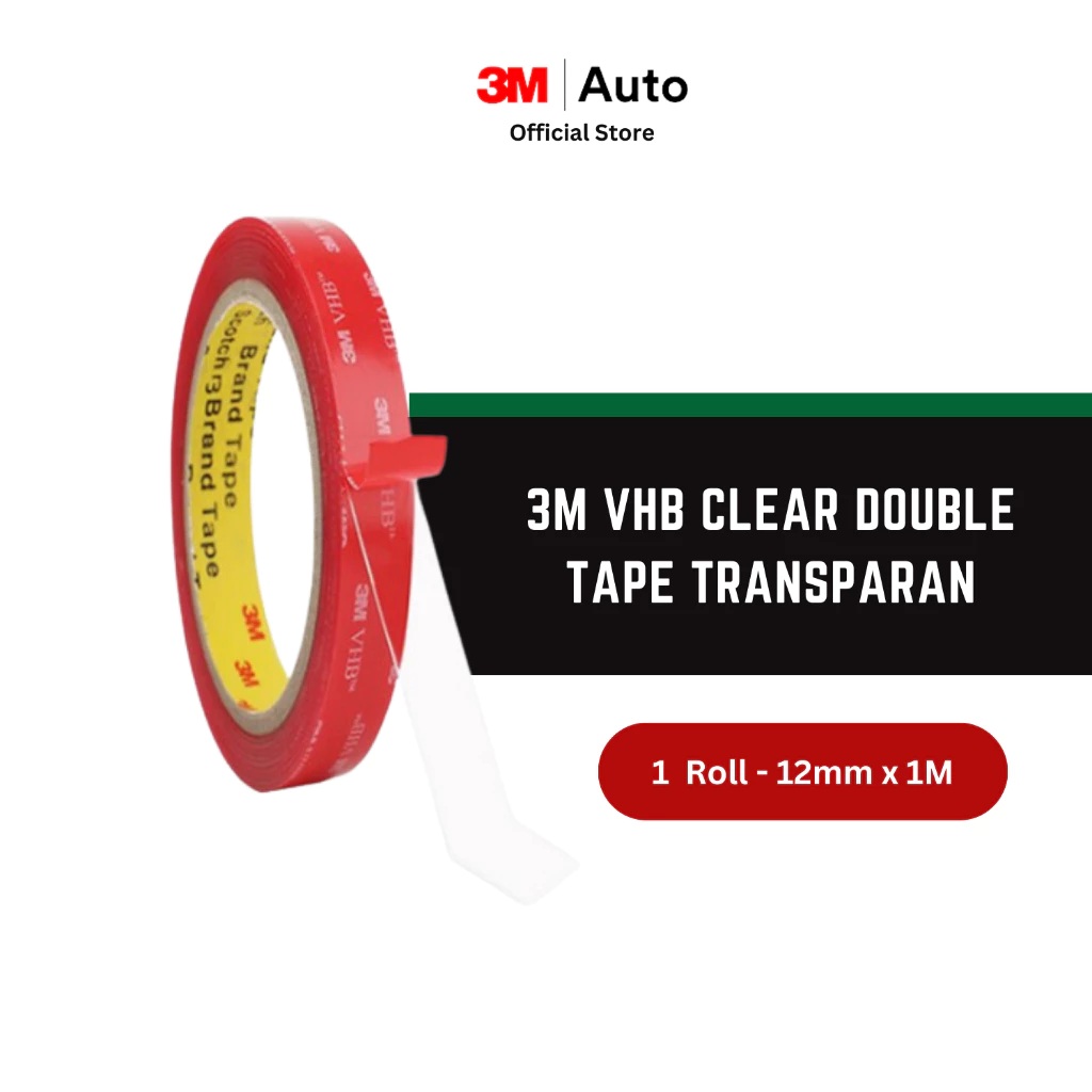 3M Indonesia 3M VHB Clear Double Tape 12 m x 2 mm