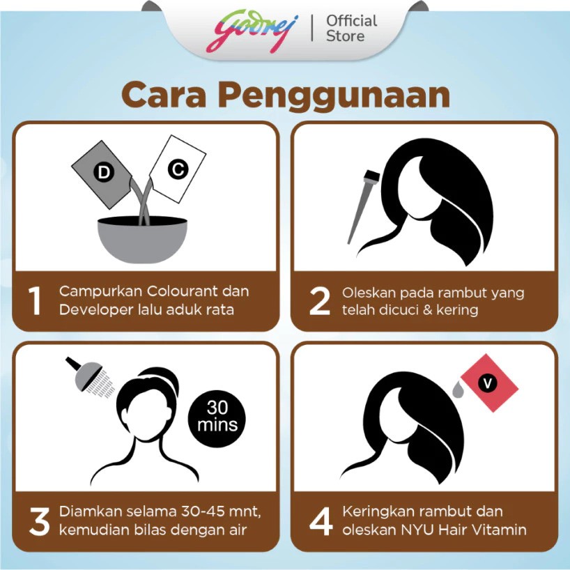 Godrej Consumer Products Indonesia NYU Creme Hair Colour (Natural Black)