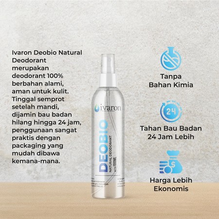 Barooka Global Indonesia IVARON Deobio Natural Deodorant
