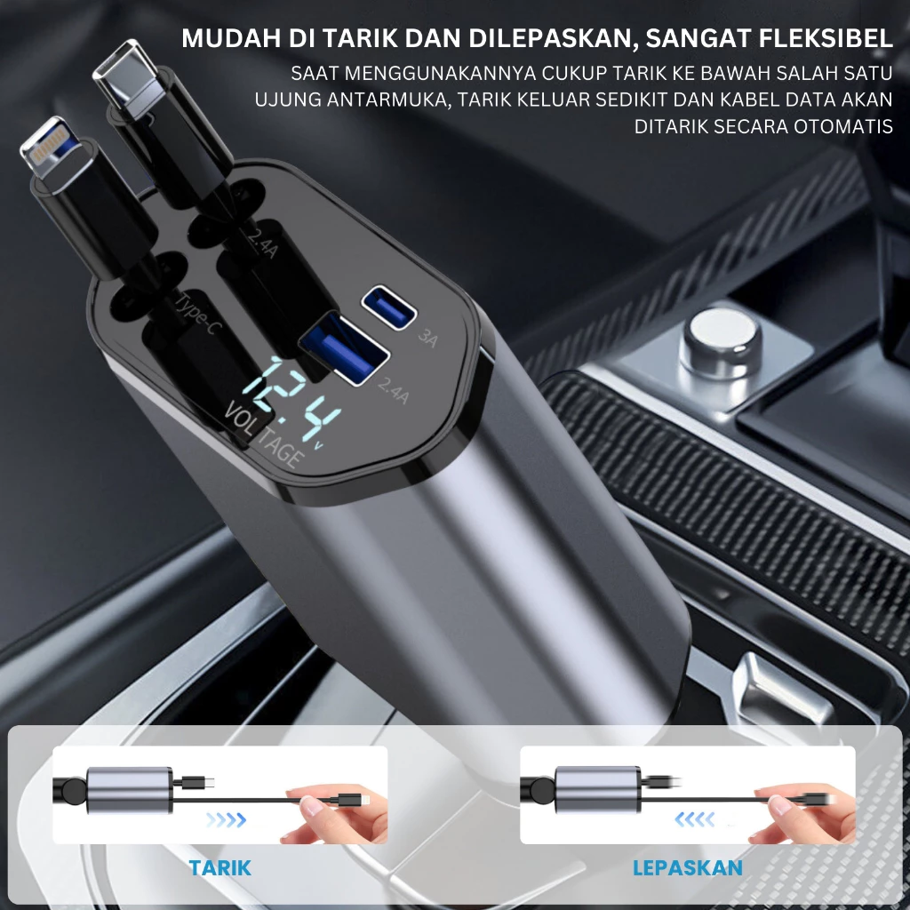 Winup Ecommerce International Uplu Car Charger 4 Ports 120W