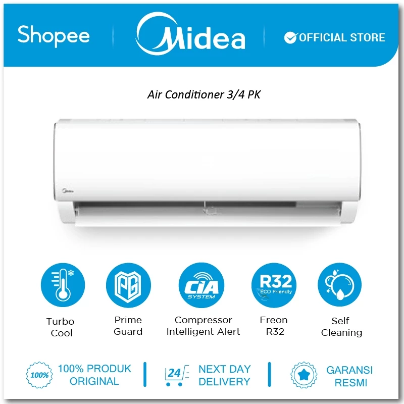 Midea Midea AC Standar 0.75 PK XtremeDura MSAF-07CRN2