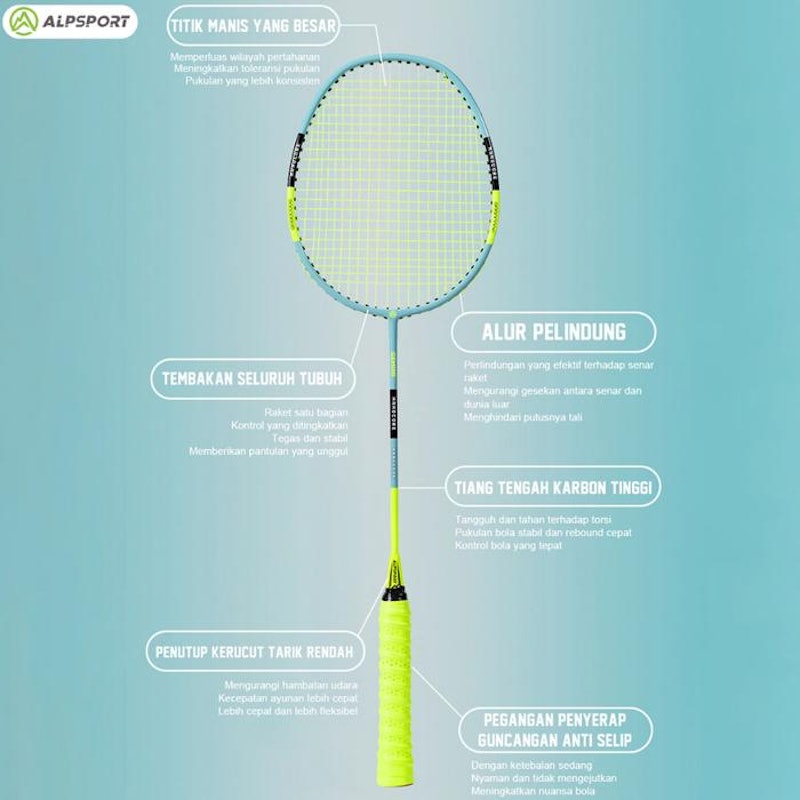 Alpsport Raket Badminton 4U 4