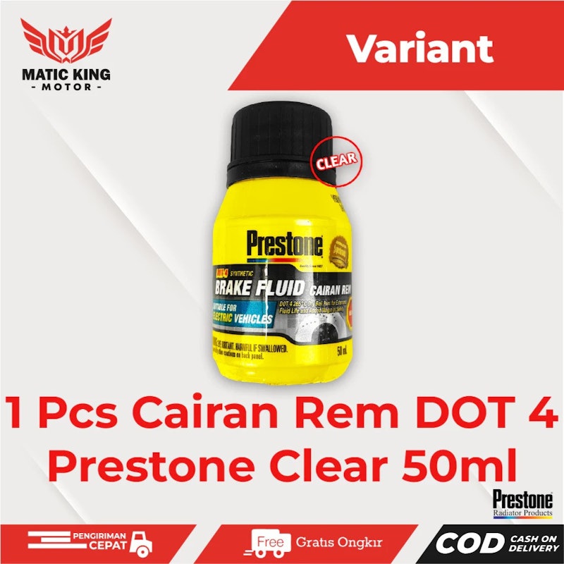 Prestone Brake Fluid Clear 3