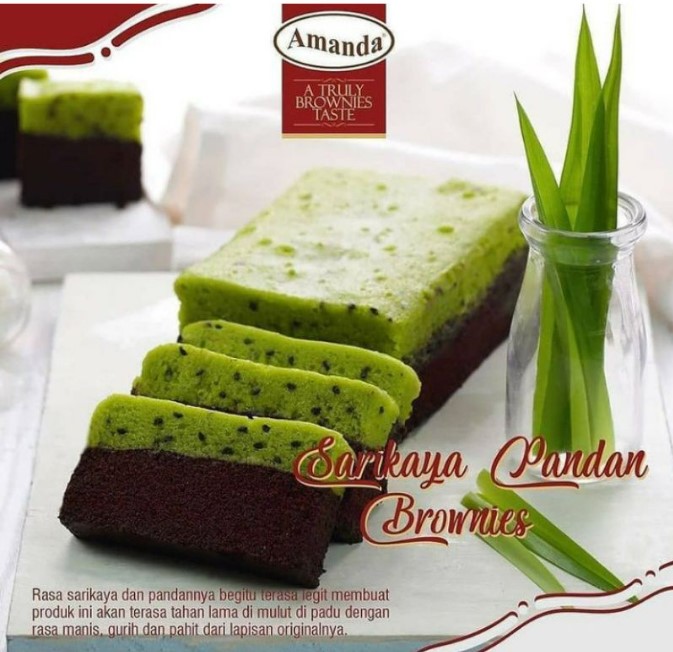 Brownies Sarikaya Pandan