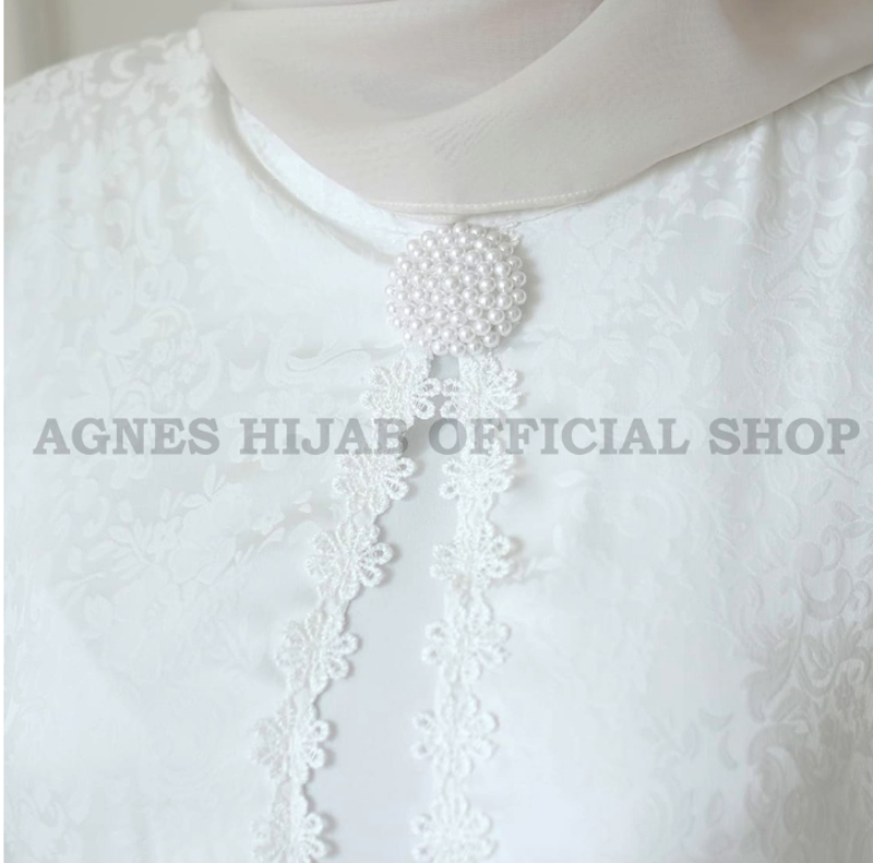 Khadijah Dress Gamis Putih Premium Lebaran 3