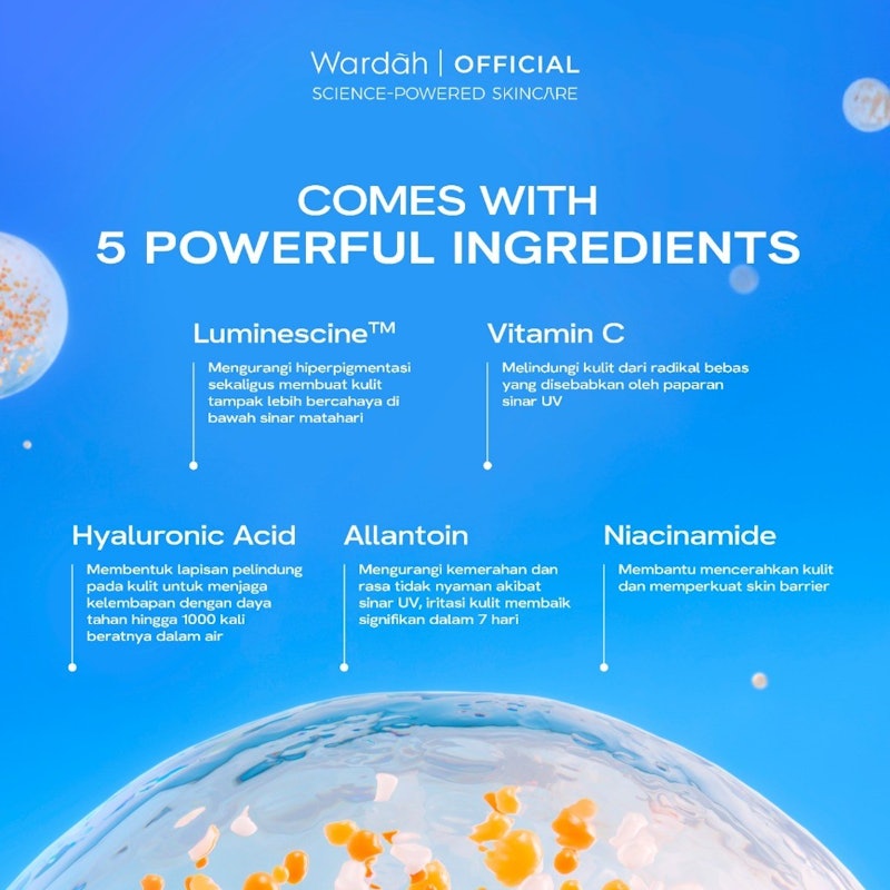 Wardah UV Shield Bright-C Hydrating Sunscreen Serum SPF 35 PA+++