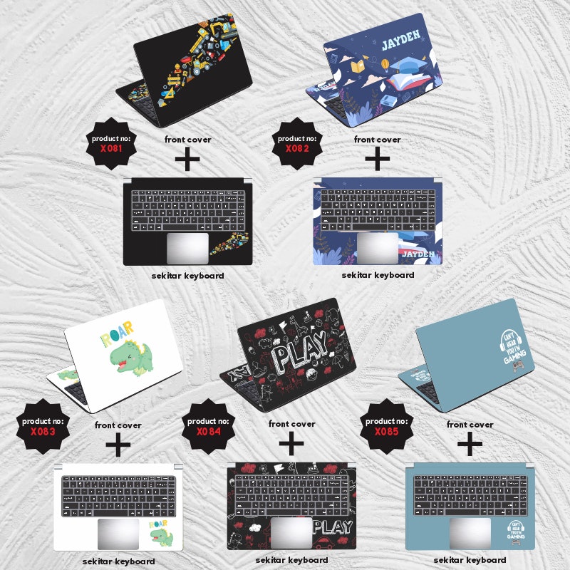 Garskin Laptop Stiker Anti Gores Kids Outer Space Science Games 5