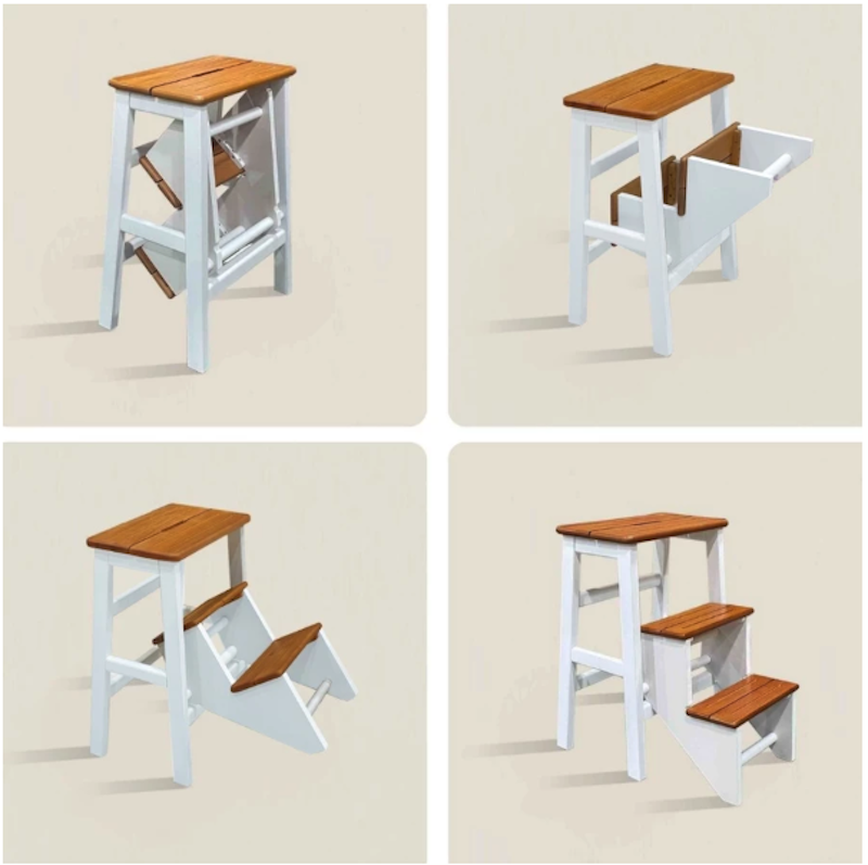 Toraya Tangga Lipat Kayu 4