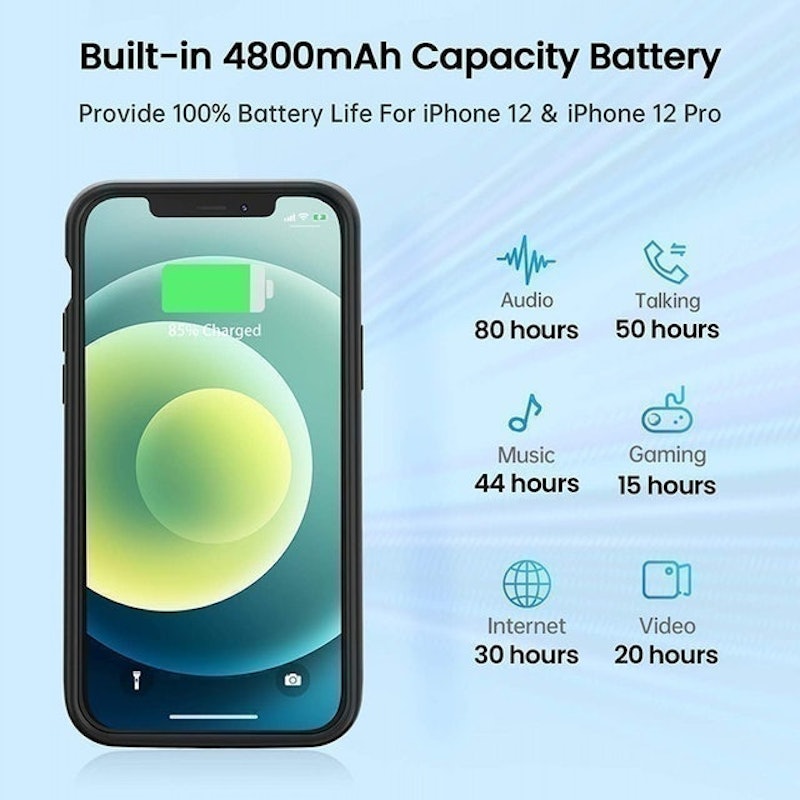 Rechargeable Extended Battery Pack Charger Case 4
