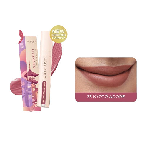 Wardah ｜ Colorfit Lip Paint Around the World - 23 Kyoto Adore 