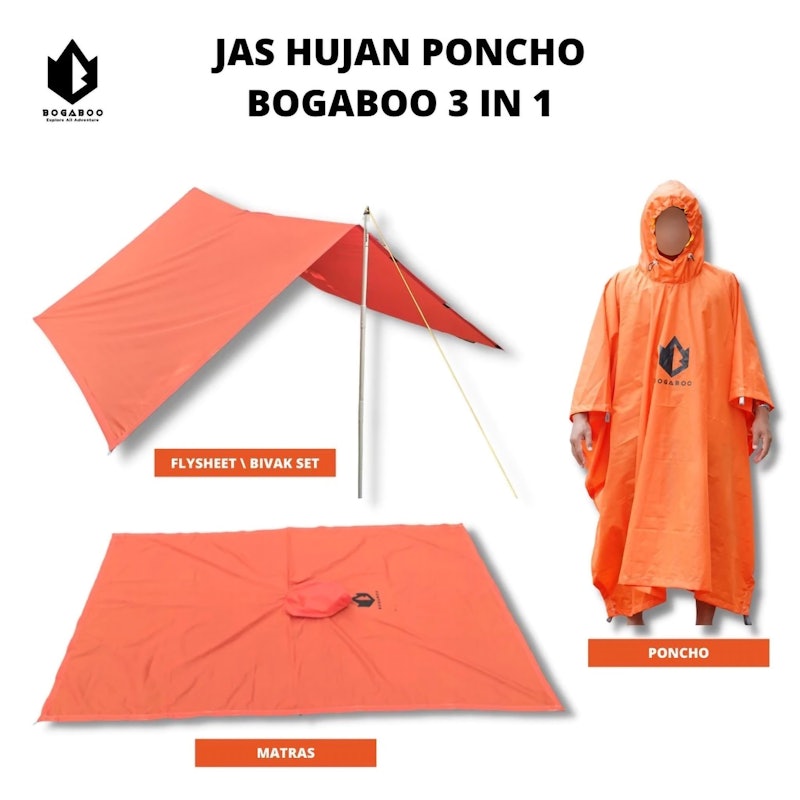 Bogaboo Jas Hujan Ponco 3 in 1 4