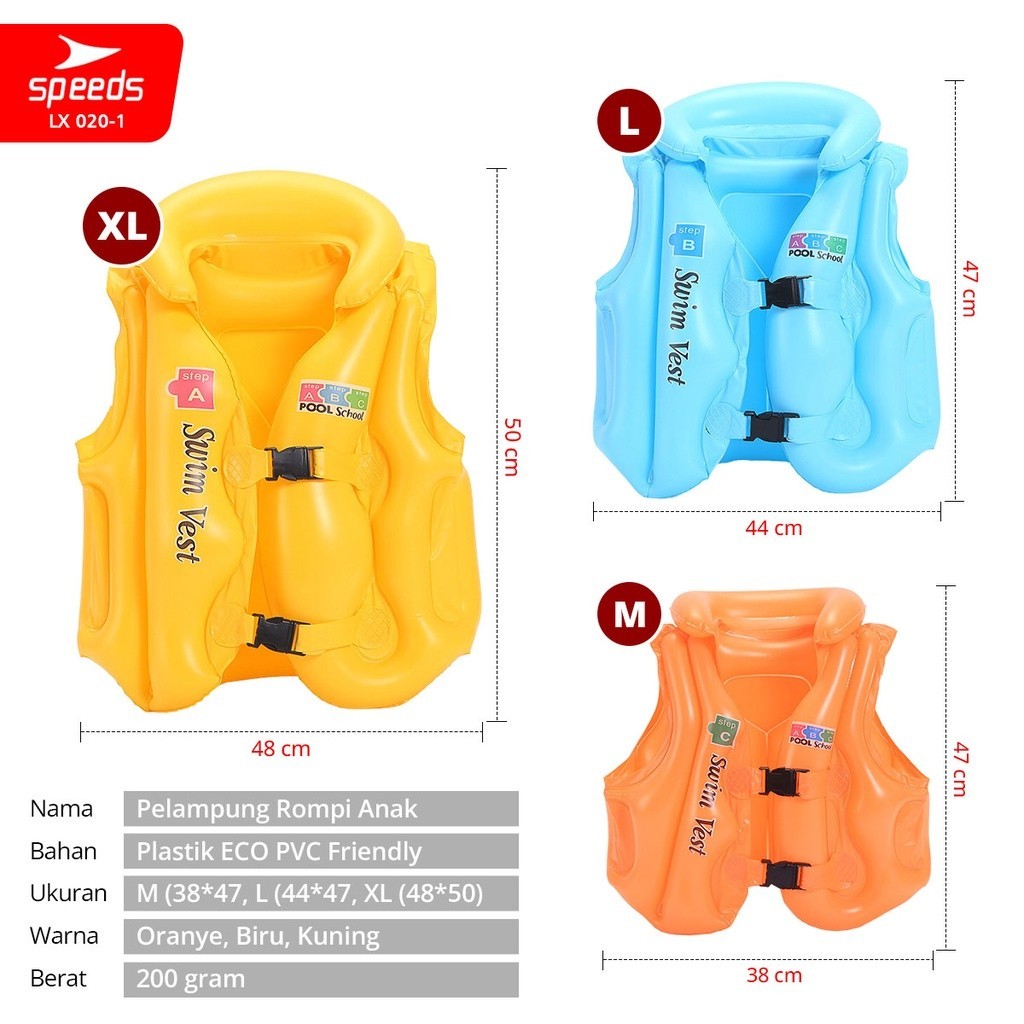 SPEEDS SPEEDS Pelampung Rompi Renang   020-1