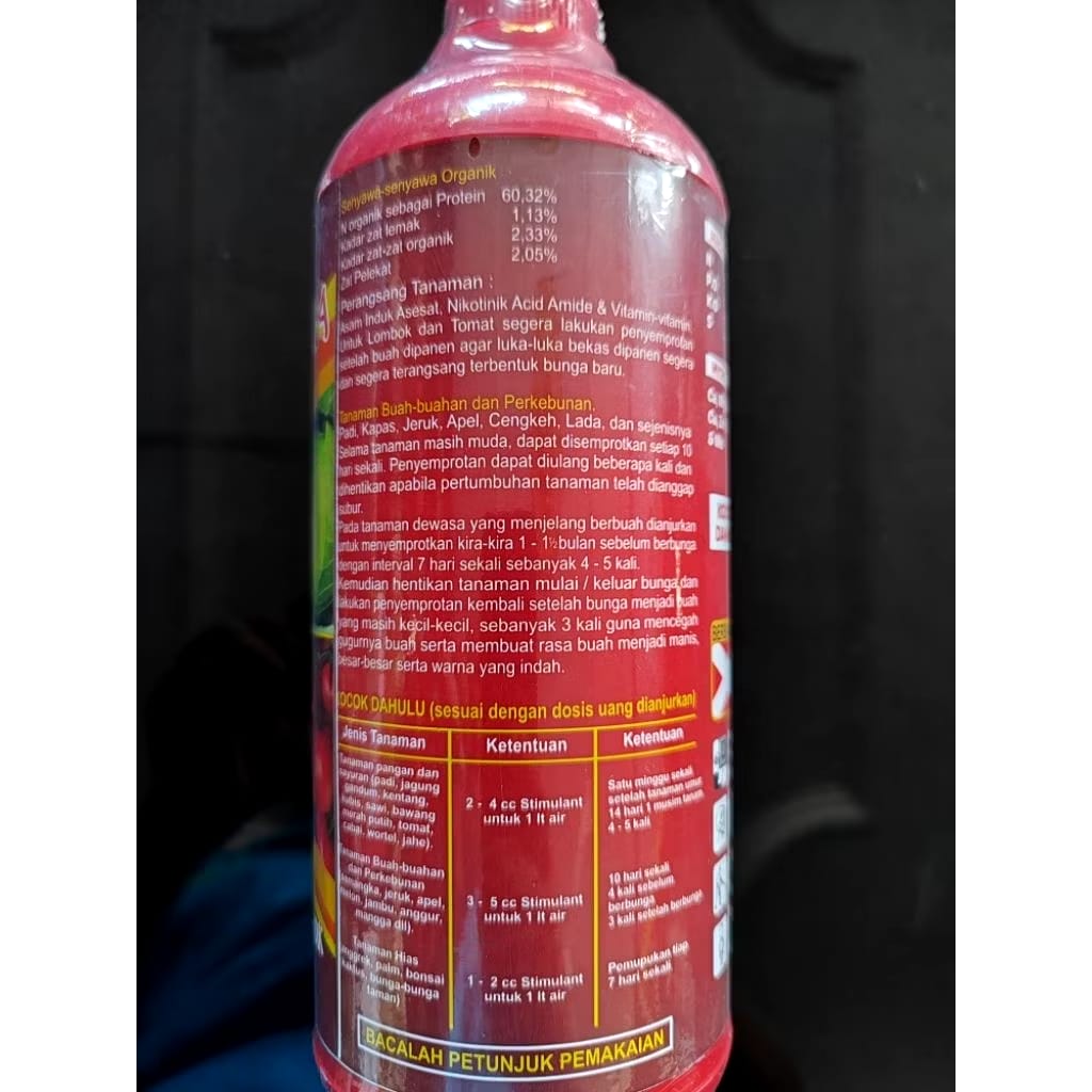 Mitra Agro Sukses Bio KCL Pupuk Cair Ferlilizer 1 L