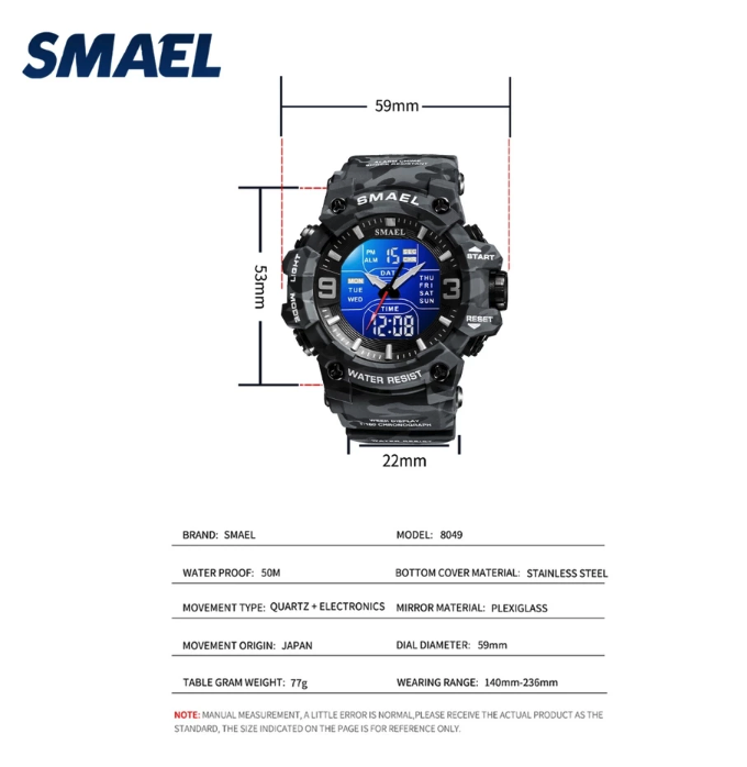 SMAEL SMAEL Jam Tangan Elektronik 8049MC