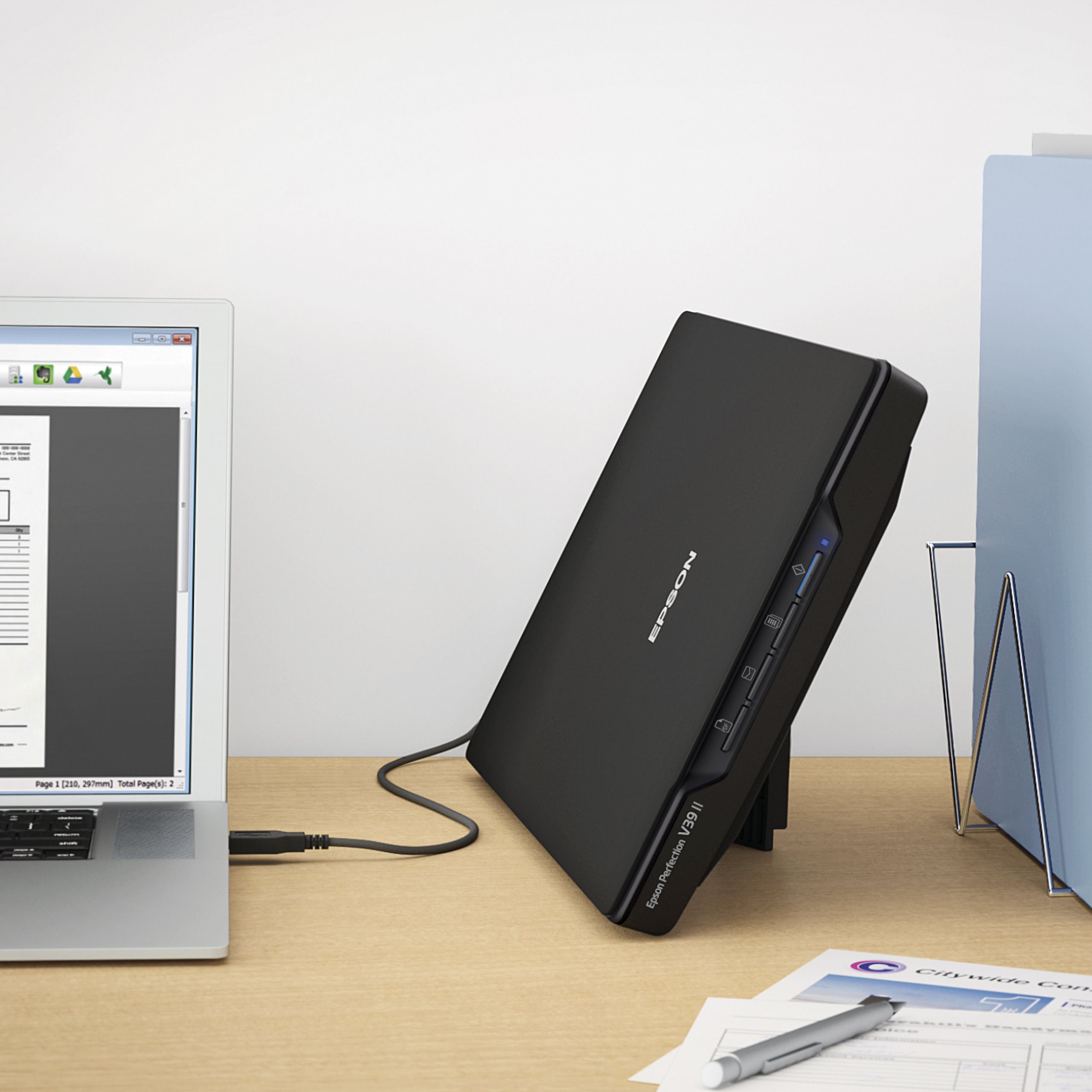 Epson Epson Epson Perfection Color Photo and Document Flatbed Scanner V39 II