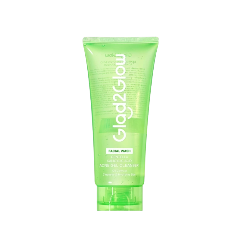 Glad2Glow Centella Salicylic Acid Acne Gel Cleanser 1