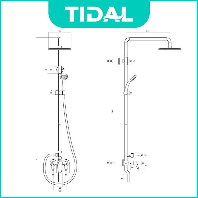Tidal Paket Shower Tiang Set Mandi Lengkap 4