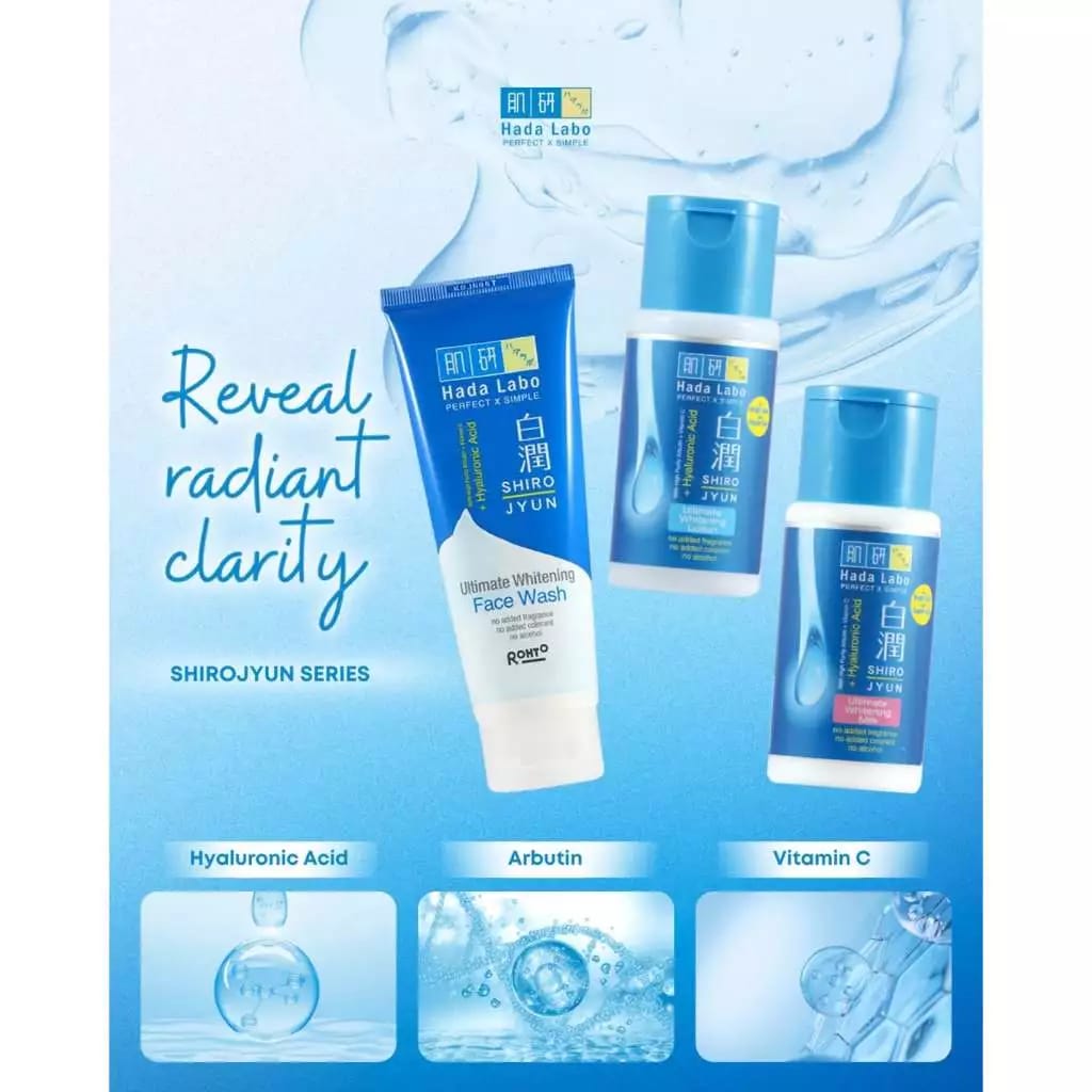 Rohto Laboratories Indonesia  Hada Labo Shirojyun Ultimate Whitening Face Wash