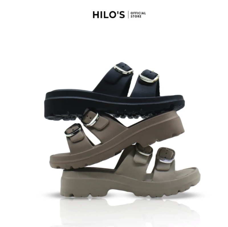 Hilo's Sandal Wedges Wanita Dewasa Tali Gesper 3