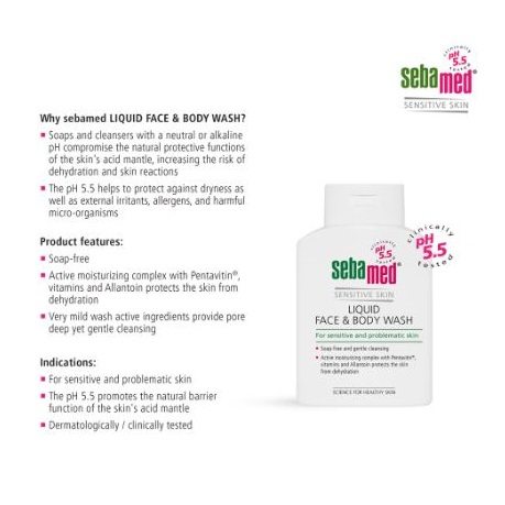Sebapharm Sebamed Liquid Face & Body Wash