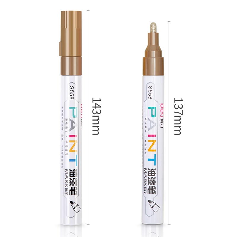 Deli Permanent Paint Marker S558