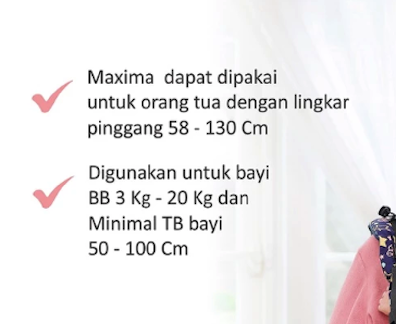 Nana Baby Carrier Gendongan Bayi Adjustable SSC Maxima 4