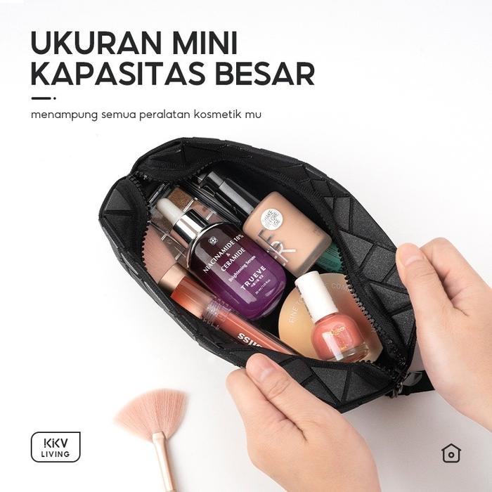 Blue Origin OH!SOME La Motti Diamond Cosmetic Bag Black