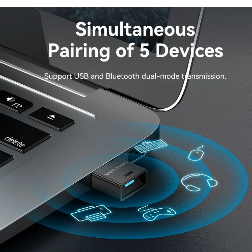 Vention Indonesia Vention Bluetooth 5.3 Adapter  NAH 