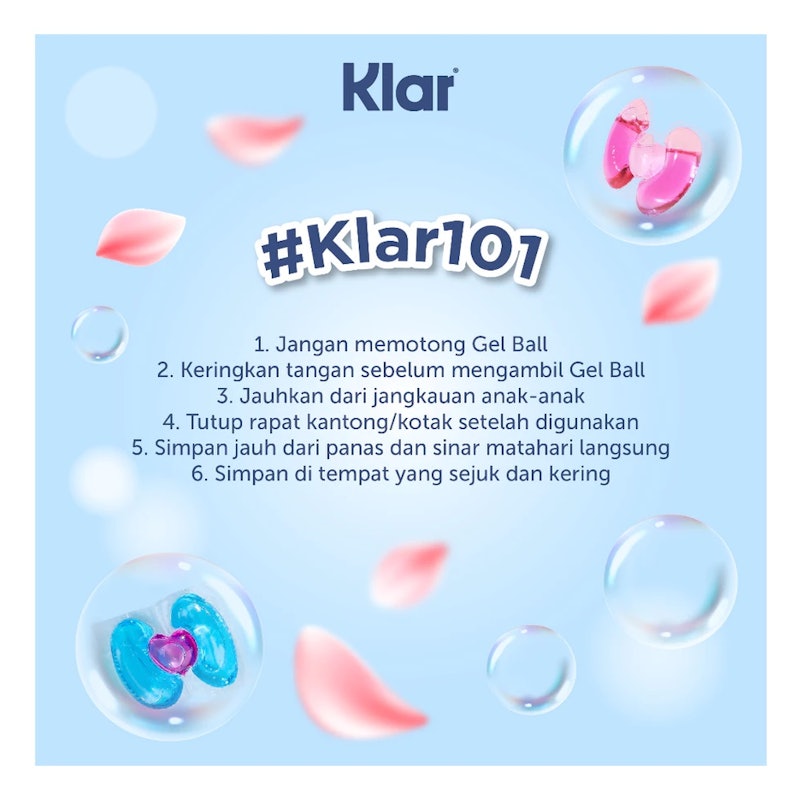 KLAR Kapsul Detergent 3 in 1 Wisteria Blue 4